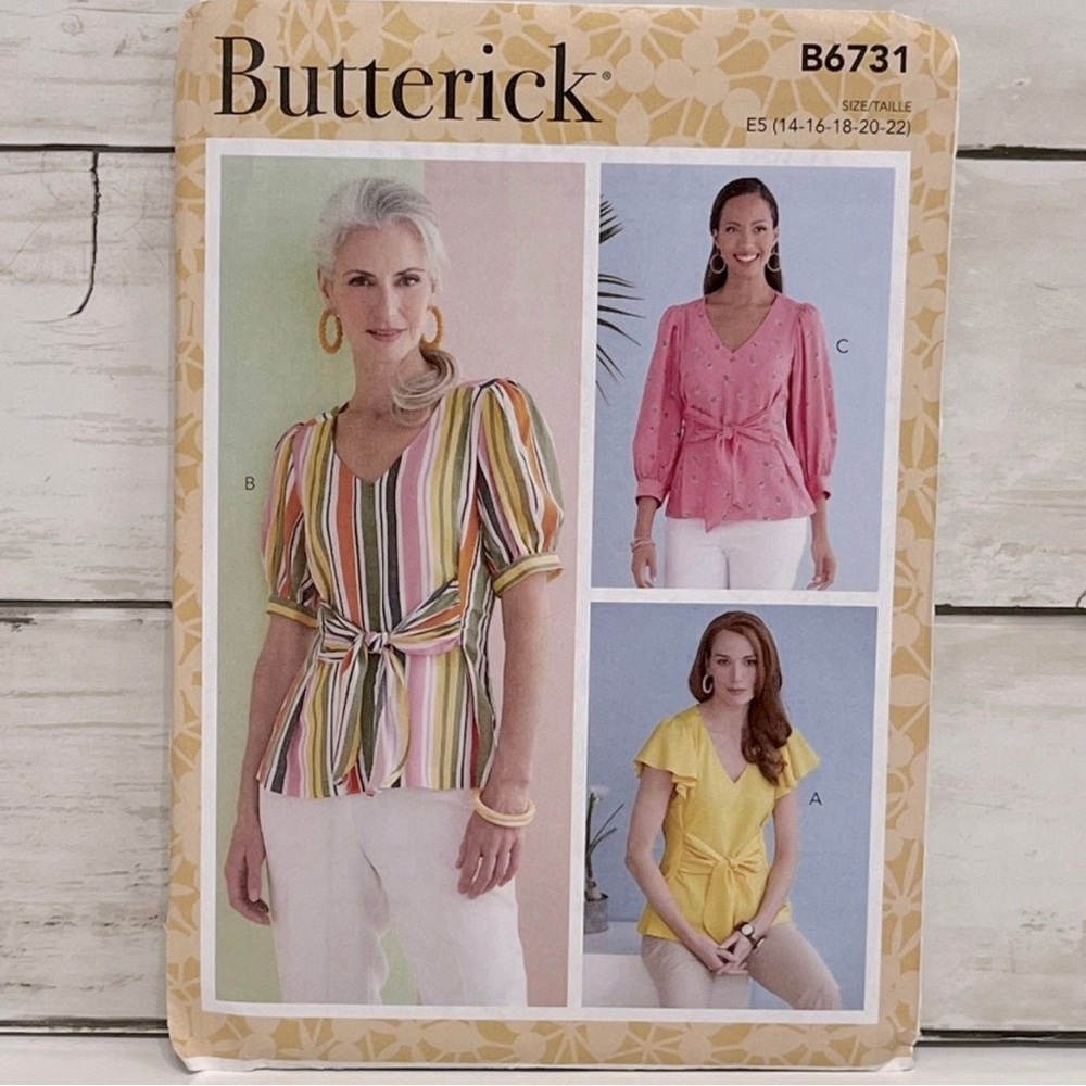 ⭐️5 for $25⭐️ Butterick B6731 Sewing Patterns PLUS SIZE UNCUT